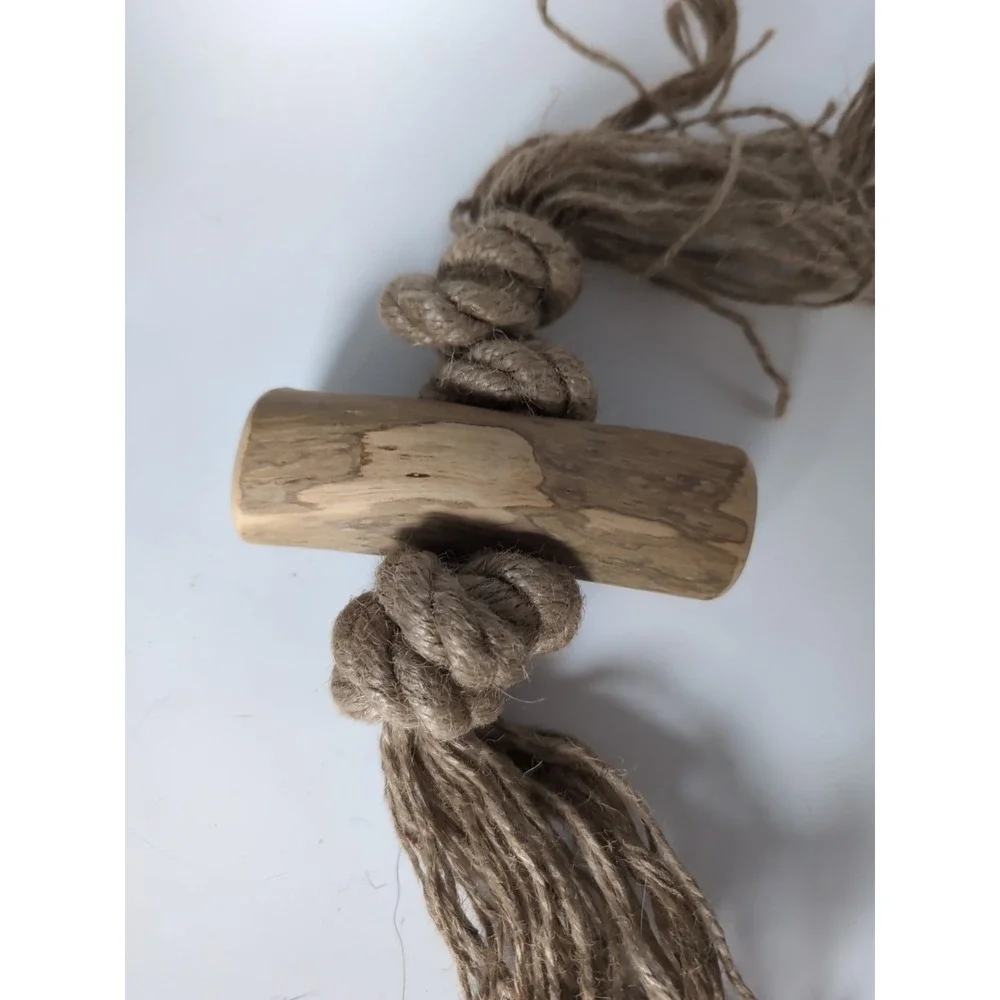 Buddy Natural coffee Wood Dog Chew‎ With Rope
